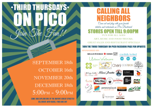 third thursdays on pico food trucks los angeles mid city los angeles greatest streets